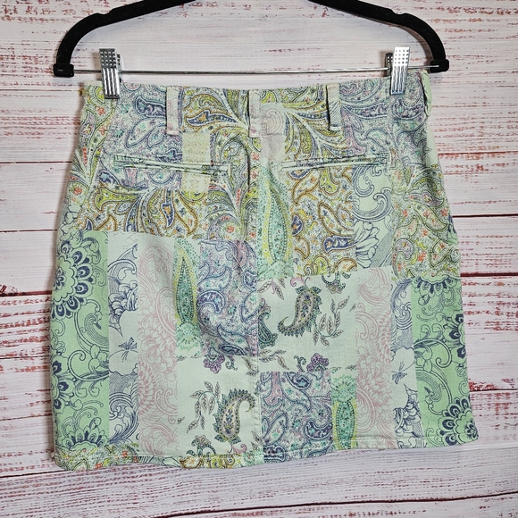 Anthro Pilcro patchwork denim skirt - Picture 8 of 15
